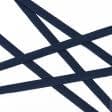 Тканини фурнітура для декора - Декоративна кіперна стрічка ялинка т.синя 15 мм