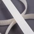 Ткани фурнитура и аксессуары для одежды - Липучка Велкро пришивная жесткая часть молочная 20мм/25м