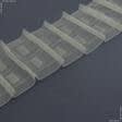 Ткани фурнитура для декоративных изделий - Тесьма шторная Равномерная прозрачная  КС-1:1.5 65мм±0.5мм/100м