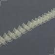 Тканини фурнітура для декора - Тасьма шторна Рівномірна направлена складка прозора КС 1:2 20 мм ±0.5мм/100м