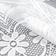 Ткани фиранка - Фиранка цветок Arden/Арден белый 60 см