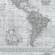 Ткани портьерные ткани - Декоративная ткань лонета Карта  мира /MAPA св.серый