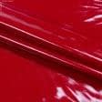Ткани для верхней одежды - Искусственная кожа глянец красный