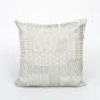 Ткани наволочки на декоративные  подушки - Чехол  на подушку новогодний  Шивери цвет серебро 45х45см (145072)