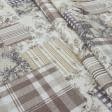 Ткани для декоративных подушек - Декоративная ткань  печворк флорес/patch flores 