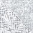 Ткани для драпировки стен и потолков - Тюль вуаль Горошки серые фон молочный с утяжелителем СТОК