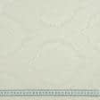 Тканини для римських штор - Портьєрна тканина Муту вензель колір ванільний крем