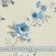 Тканини для штор - Декоративна тканина Квіти середні сині