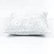 Ткани готовые изделия - Чехол  на подушку новогодний / Гирлянда, серебро с люрексом 45х45см