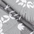 Ткани для постельного белья - Бязь набивная ГОЛД DW  веер цвет серый