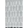 Ткани гардинные ткани - Тюль микросетка вышивка Вензель белая с фестоном