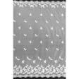 Ткани гардинные ткани - Гардинное полотно / гипюрБабочки белый купон (2х сторонний фестон)