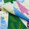 Ткани новогодние ткани - Ткань полотенечная вафельная набивная Новогодняя совы