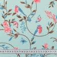 Тканини для скрапбукінга - Декоративна тканина лонета Зорал снігурі лазур