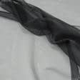 Тканини ритуальна тканина - Тюль мікросітка Блиск чорна з обважнювачем