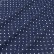 Ткани для платьев - Декоративная ткань Севилла горох т. синий