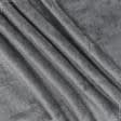 Ткани трикотаж - Флис велсофт серый