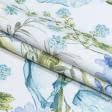 Тканини портьєрні тканини - Декоративна тканина панама амбре маки синій