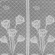 Тканини гардинні тканини - Гард пол фіранка троянда білий