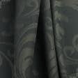 Тканини портьєрні тканини - Декоративна тканина жаккард Зели / ZELI в'язь графіт