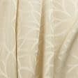 Ткани портьерные ткани - Портьерная ткань Муту /MUTY-84 цветок цвет топленое молоко