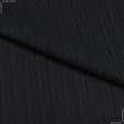 Тканини для піджаків - Костюмна чорна у фактурну смужку