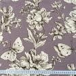 Тканини портьєрні тканини - Декор мєдічі квіти метелики бузок