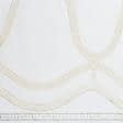 Ткани гардинные ткани - Тюль вышивка  Женева  молочный, люрекс золото