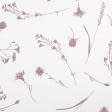 Ткани ткани фабрики тк-чернигов - Бязь ТКЧ набивная васильки лиловые на белом
