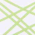 Ткани тесьма - Декоративная киперная лента елочка салатовая 15 мм