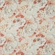 Ткани портьерные ткани - Декоративная ткань панама  Осака/ OSAKA цветы терракот