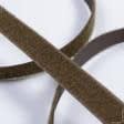 Тканини фурнітура для декоративних виробів - Липучка Велкро пришивна м'яка частина коричнево-зелена 20мм/25м