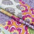 Тканини всі тканини - Декоративна тканина панама Хеві печворк лазур,фіолет,фуксія