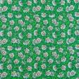 Ткани для сорочек и пижам - Бязь набивная халатная ромашки зеленый