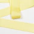 Тканини фурнітура для декора - Репсова стрічка Грогрен /GROGREN колір св.лимон 30 мм