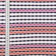 Тканини для блузок - Трикотаж Equipe des фукро ланцюжок біло-синьо-помаранчевий