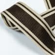 Тканини для дому - Тасьма дволицьова смуга Раяс коричневий, св.беж 48 мм (25м)