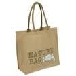 Ткани сумка шоппер - Сумка джутовая шоппер nature bag frog (ручка 53 см)