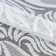 Ткани гардинные ткани - Гардинное полотно / гипюр Корделия белый (фестон)