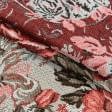 Ткани для перетяжки мебели - Гобелен Роза шэрон  красные