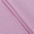 Тканини для суконь - Батист віскозний принт ромб рожевий