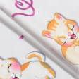 Ткани для детского постельного белья - Бязь набивная ГОЛД MG детский коты