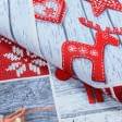 Ткани horeca - Ткань скатертная рогожка 100%хб Новогодняя