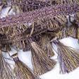 Тканини фурнітура для декора - Бахрома Бріджит китиця старе золото-бузок