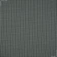 Тканини портьєрні тканини - Декоративна тканина Рустікана клітинка чорна