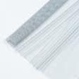 Ткани гардинные ткани - Тюль сетка  мини Грек св. серый