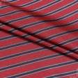 Тканини для одягу - Підкладкова тканина червона у синю смужку