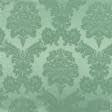 Ткани для штор - Декоративная ткань Дамаско вензель зеленая