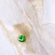 Ткани фурнитура для декоративных изделий - Магнитный подхват Танго на тесьме Тао зеленый 40мм