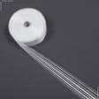 Ткани все ткани - Тесьма шторная Равномерная прозрачная КС-1:2.5±0.5мм 65 мм/50м